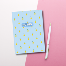 Load image into Gallery viewer, Blue Lemon Hardback Notebook