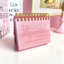 Load image into Gallery viewer, Her Book Of Inspiration Vol 2 Desk Calendar