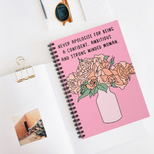 Load image into Gallery viewer, Flowers Illustrated Spiral Notebook, Ruled Line