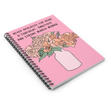 Load image into Gallery viewer, Flowers Illustrated Spiral Notebook, Ruled Line