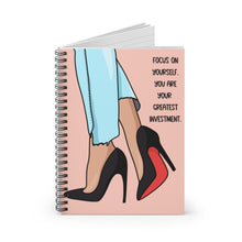 Load image into Gallery viewer, Heels Illustrated Spiral Notebook, Ruled Line
