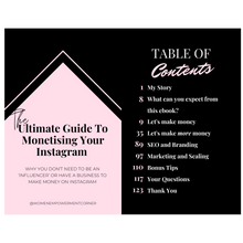 Load image into Gallery viewer, The Ultimate Guide To Monetising Your Instagram Ebook (Digital Download)