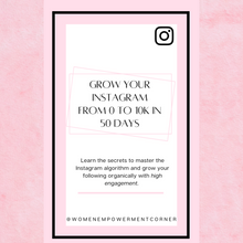 Load image into Gallery viewer, Grow Your Instagram From 0 to 10K In 50 Days Ebook (Digital Download)
