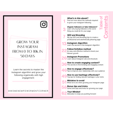 Load image into Gallery viewer, Grow Your Instagram From 0 to 10K In 50 Days Ebook (Digital Download)