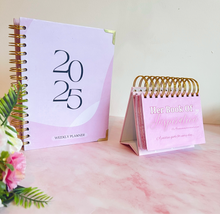 Load image into Gallery viewer, 2025 Planner and Desk Calendar Bundle
