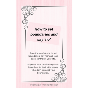 How To Set Boundaries And Say 'No' eBook (Digital Download)
