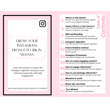 Load image into Gallery viewer, Grow Your Instagram From 0 to 10K In 50 Days Ebook (Digital Download)
